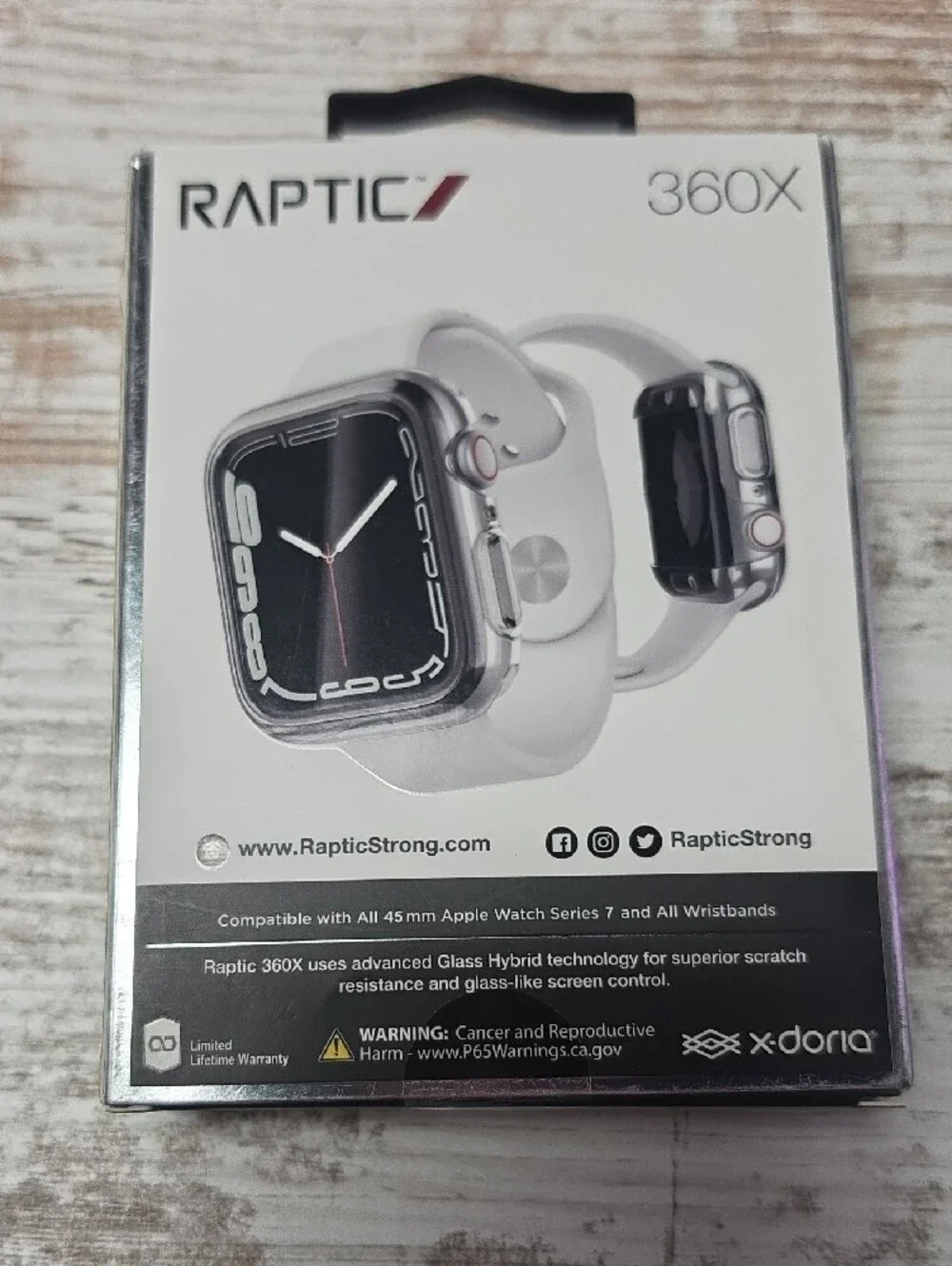 360X Clear Rubber Bumper Case for Smartwatch (Clear)